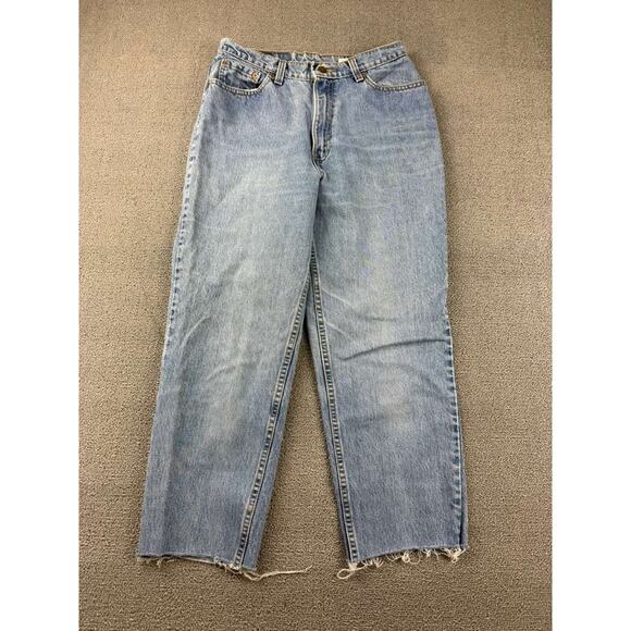 Vintage Levis 512 Slim Fit Tapered Jeans Women Size 13 MED Blue 90's USA Made - Picture 1 of 10